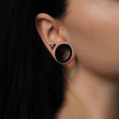 Barra de aço cirúrgico 316L com zirconia central e varias bolinhas JA1072