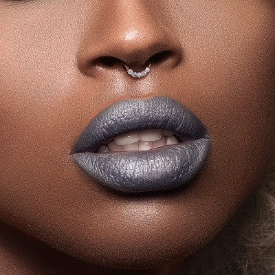 Jóia para o septum em aço cirúrgico com cristais  - SEP3-16