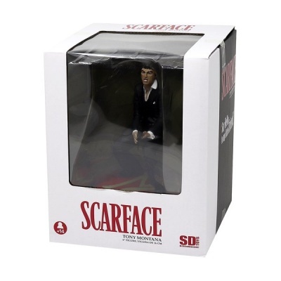 Figura Scarface - Tony Montana com metralhadora SD Toys - 18cm