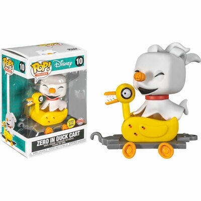 Funko Pop Exclusive - NIghtmare Before Christmas- Zero in Duck Cart GITD #10