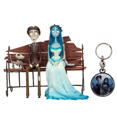 Figura SD Toys Emily & Victor - Corpse Bride com porta-chaves