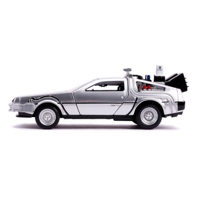 Carro Back to the Future II Hollywood Rides Diecast Model 1/32 DeLorean Time Machine