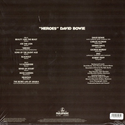 David Bowie – "Heroes" -   Vinyl, LP, Album, Reissue, Remastered, Stereo, 180g