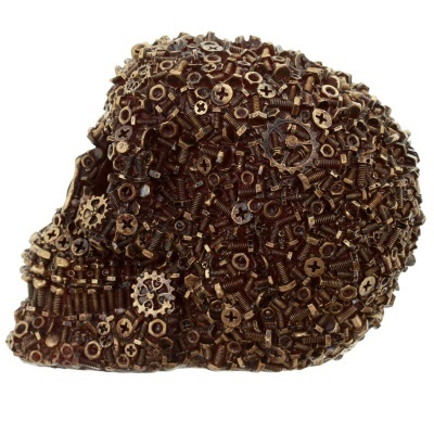 Caveira Decorativa com parafusos SK254