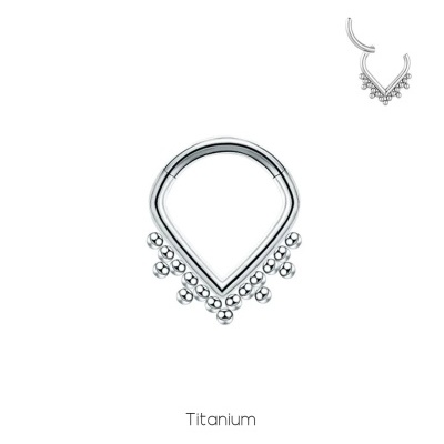 Joia de Titânio para septo triangulo tribal TS310 Joia de Titânio para septo triangulo tribal TS310