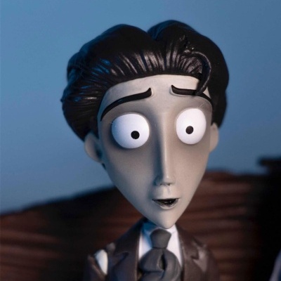 Figura SD Toys Emily & Victor - Corpse Bride com porta-chaves