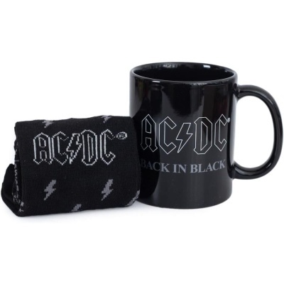 Conjunto de caneca e meias AC/DC