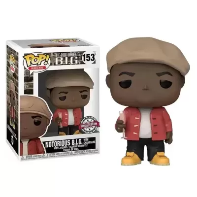 Funko Pop Rocks Notorious BIG With Champangne 153 Special Edition