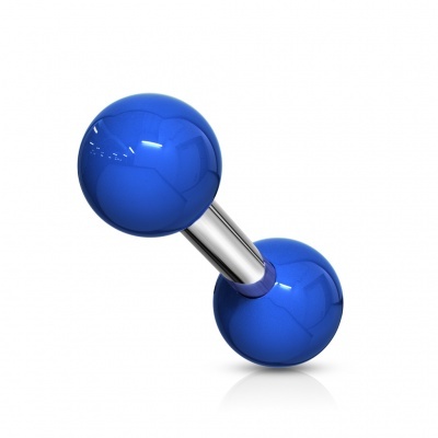 Pack económico de 5 piercings coloridos em aço e acrilico para cartilagem JAS-16