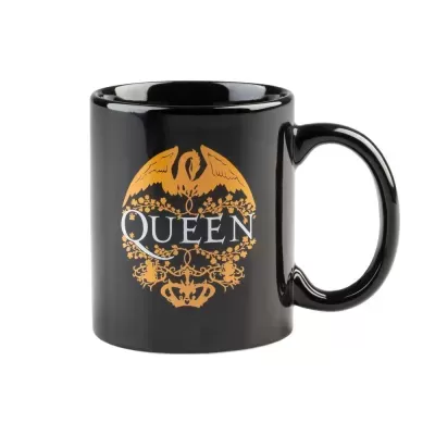 Caneca ceramica Queen logo