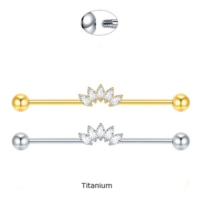 Joia de Titanio para transversal com formação de zirconias bago arroz TI017