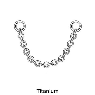 Corrente em Titânio de ligação para piercing TP165
