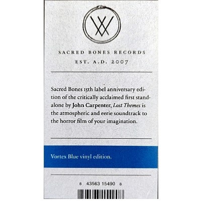 John Carpenter – Lost Themes Vinyl, LP, Album, Reissue,Vortex Blue Edition