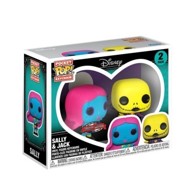 Funko Pocket Pop! Nightmare Before Christmas -  Jack and Sally Blacklight (Special Edition)