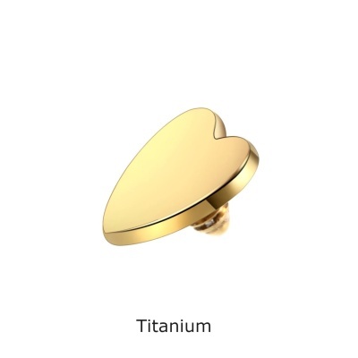 Topo de Titanio para microdermal coração /estrela T0219