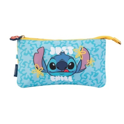 Estojo Disney Stitch - Chill triple pencil case