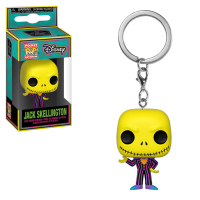 Funko Pop Keychain (Black Light) - Jack Skellington - Nightmare Before Christmas
