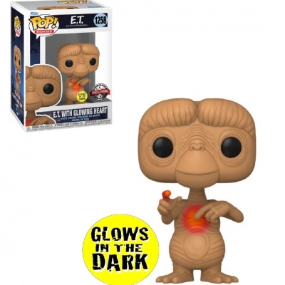 Funko Pop Movies - The Extra -Terrestrial - E.T. With Glowing Heart #1258