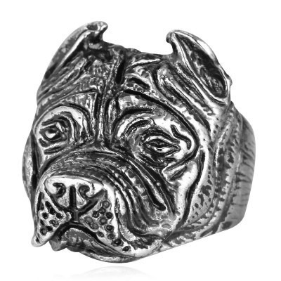 Anel em aço inoxidável Bulldog A-B001