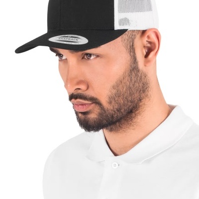 Boné bicolor retro trucker