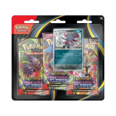 Phantasmal Flames 3-Pack Blister - Weavile [PREORDER]