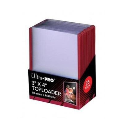 Ultra Pro - Toploader - 3''x4'' Red Border
