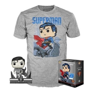 POP Tees! DC Collection By Jim Lee (Black And White) -  Superman #Special Edition