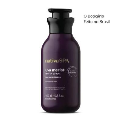 Loção Hidratante Corporal Nativa Spa Uva Merlot 400ml