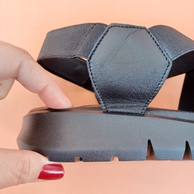 Sandália Confortável Anatómica Valéria's Preta Sandália Confortável Anatómica Valéria's Preta