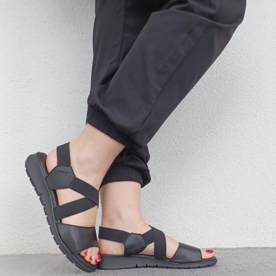 Sandália Confortável Anatómica Valéria's Preta Sandália Confortável Anatómica Valéria's Preta