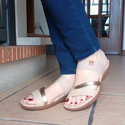 Sandália Confortável Modare Beje