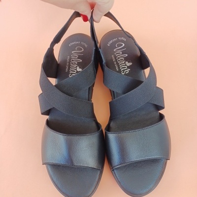 Sandália Confortável Anatómica Valéria's Preta Sandália Confortável Anatómica Valéria's Preta