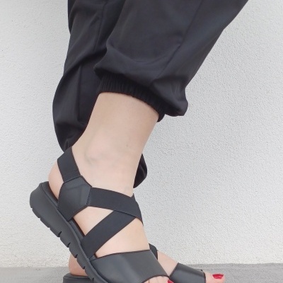 Sandália Confortável Anatómica Valéria's Preta Sandália Confortável Anatómica Valéria's Preta