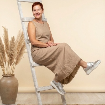 Sapatilhas Anatómicas em Pele com Velcros Prata Love Comfort