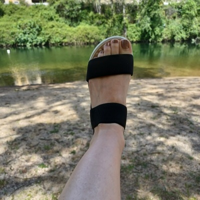 Sandália Confortável Elástico Modare