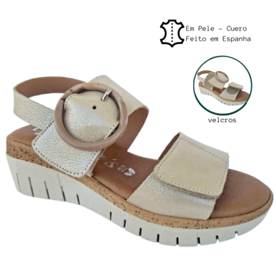 Sandália Confortável Anatómica BejeValéria's