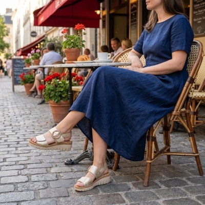 Sandália Confortável Anatómica BejeValéria's