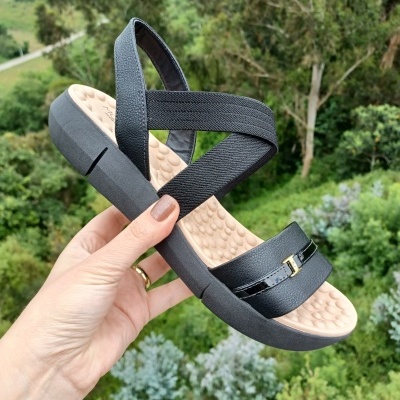 Sandália Confortável Modare Preta