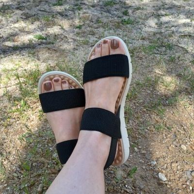 Sandália Confortável Elástico Modare