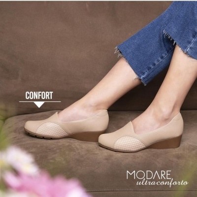 Sapato Confortável Modare Beje Sapato Confortável Modare Beje