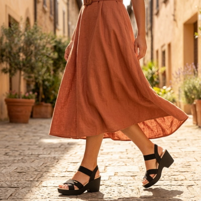 Sandália Confortável Plataforma Modare