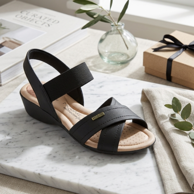 Sandália Confortável Modare Preta