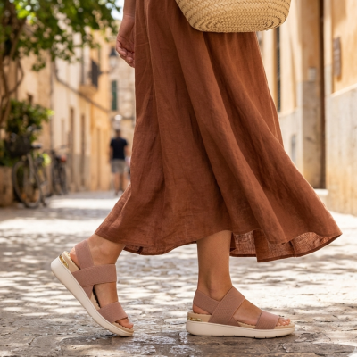 Sandália Confortável  Modare Rosa