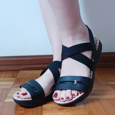 Sandália Confortável Modare Preta