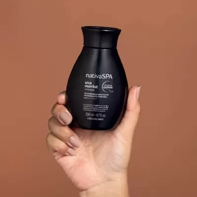 Óleo Bifásico Hidratante Corporal Nativa Spa Uva Merlot, 200ml