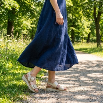 Sandália Confortável Anatómica BejeValéria's