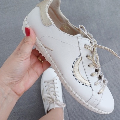 Sapatilha Confortável Pele Love Comfort Branca Sapatilha Confortável Pele Love Comfort Branca