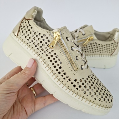 Sapatilhas Anatómicas em Pele Beje Love Comfort