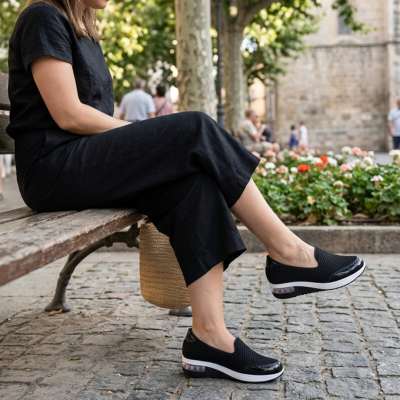 Sapatilha Confortável Senhora Modare Preta