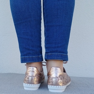 Sapatilha Confortável Pele Love Comfort Cobre Sapatilha Confortável Pele Love Comfort Cobre